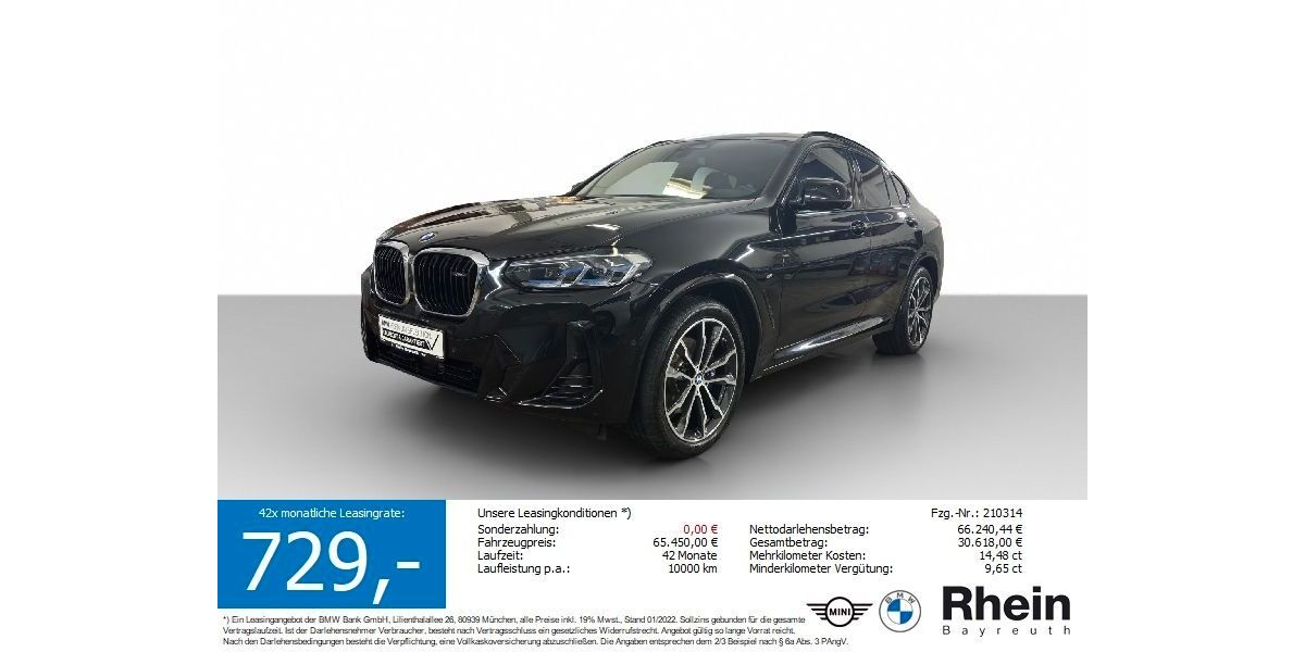 BMW X4 M40 25.721 km 62.980 &euro; Bayreuth 95447