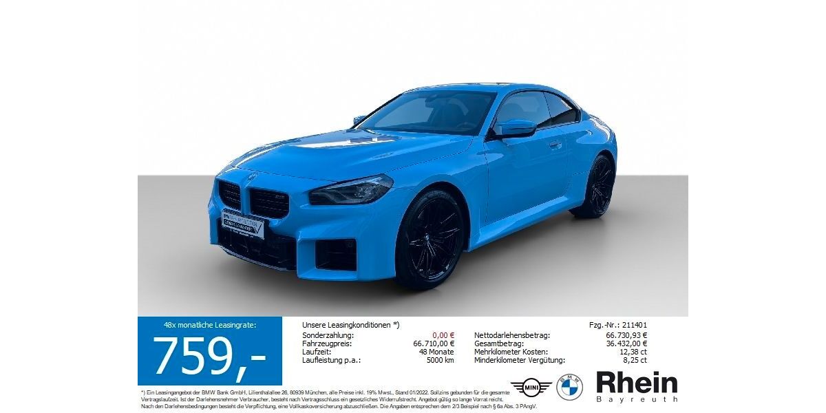 BMW M2 12.282 km 65.240 &euro; Bayreuth 95447