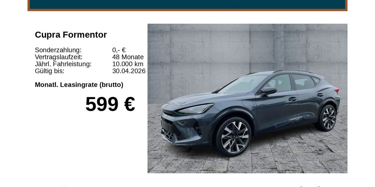 Cupra Formentor 1.060 km 46.990 &euro; Bayreuth 95448
