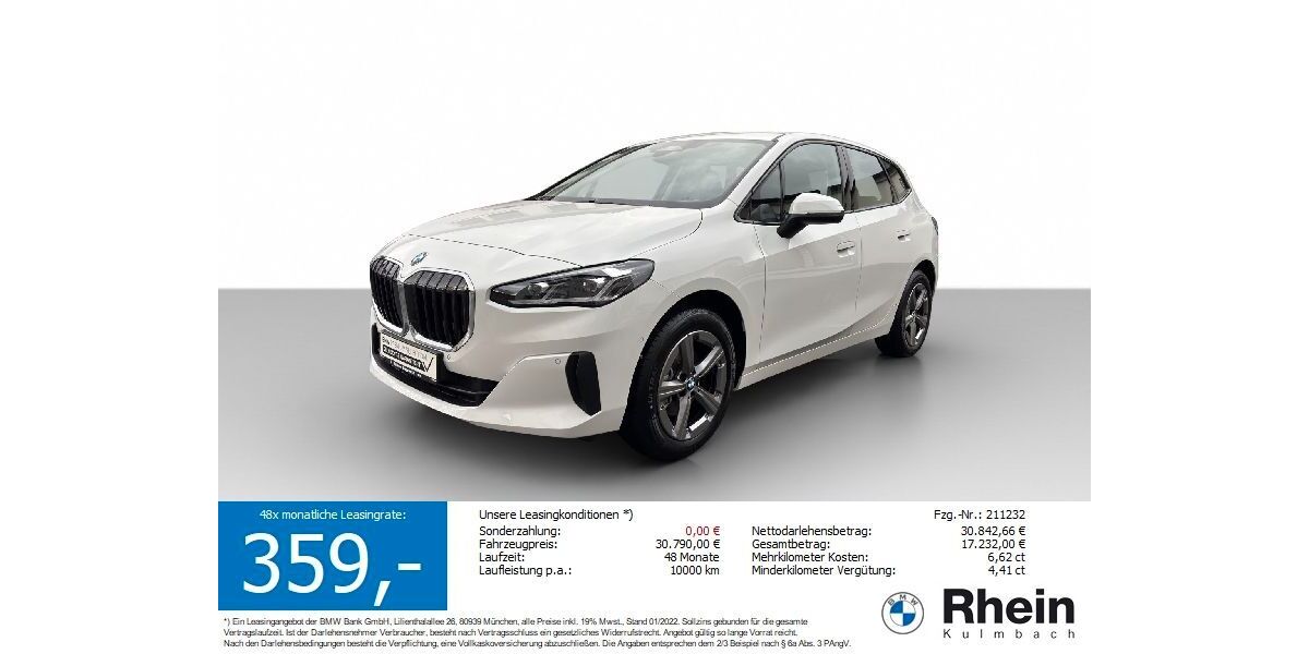 BMW 220 Active Tourer 7.226 km 29.120 &euro; Kulmbach 95326